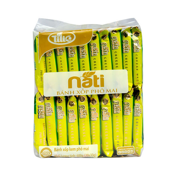 Bánh xốp NATI Phô Mai túi 600g