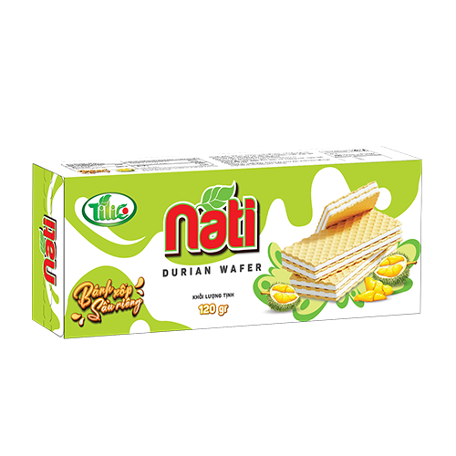 Bánh xốp NATI Sầu Riêng hộp 120g