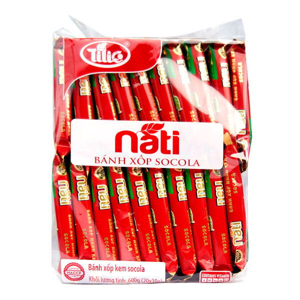Bánh xốp NATI Socola túi 600g