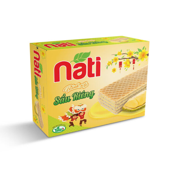 Bánh xốp NATI Sầu Riêng hộp 300g
