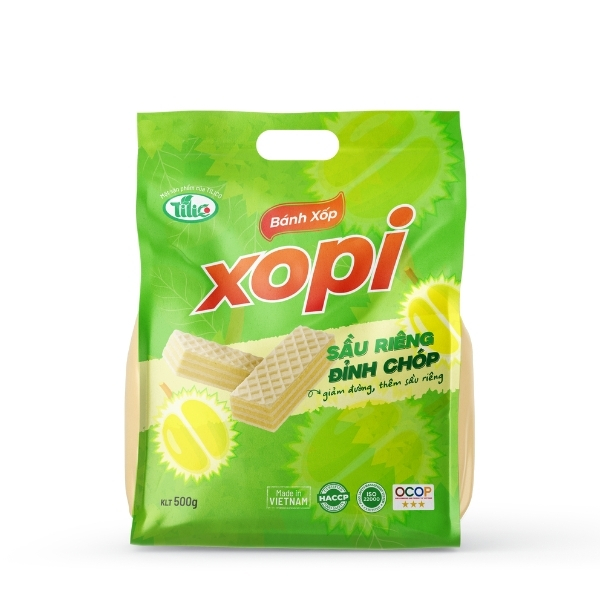 Bánh xốp XOPI Sầu Riêng túi 500g