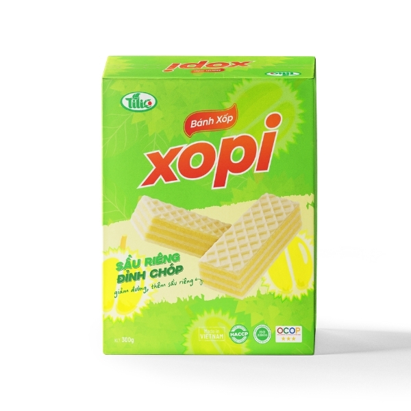 Bánh xốp XOPI Sầu Riêng hộp 300g